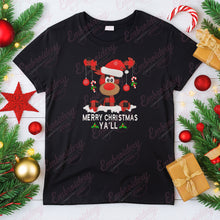 Merry Christmas Y'all Reindeer Free Digital Embroidery Design | Instant & Free Download