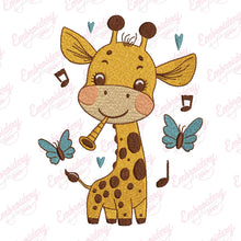Cute Baby Giraffe Machine Embroidery Design