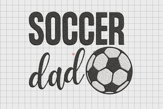 Soccer Dad Embroidery Design