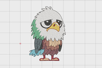 Large Eagle Bird Embroidery Design
