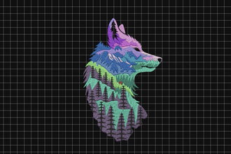 Wolf Face Vintage Embroidery Design