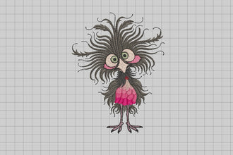 Funny Chicken Clipart Embroidery Design
