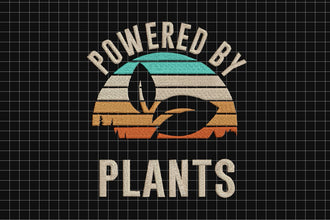 Powered By Plants Embroidery Design
