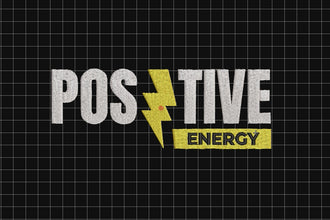 Postive Energy Embroidery Design
