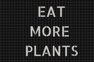 Eat More Plants Embroidery Design