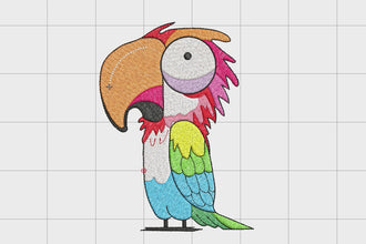 Parrot Machine Embroidery Design