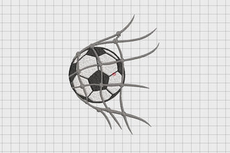 Ultimate Soccer Ball Embroidery Design